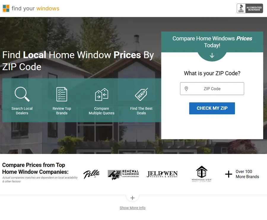Find Your Windows landing page